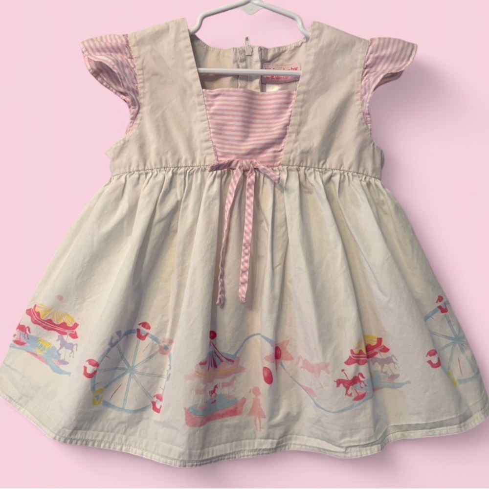 Bitty Baby American Girl Pastel Carousel Dress | Size 6